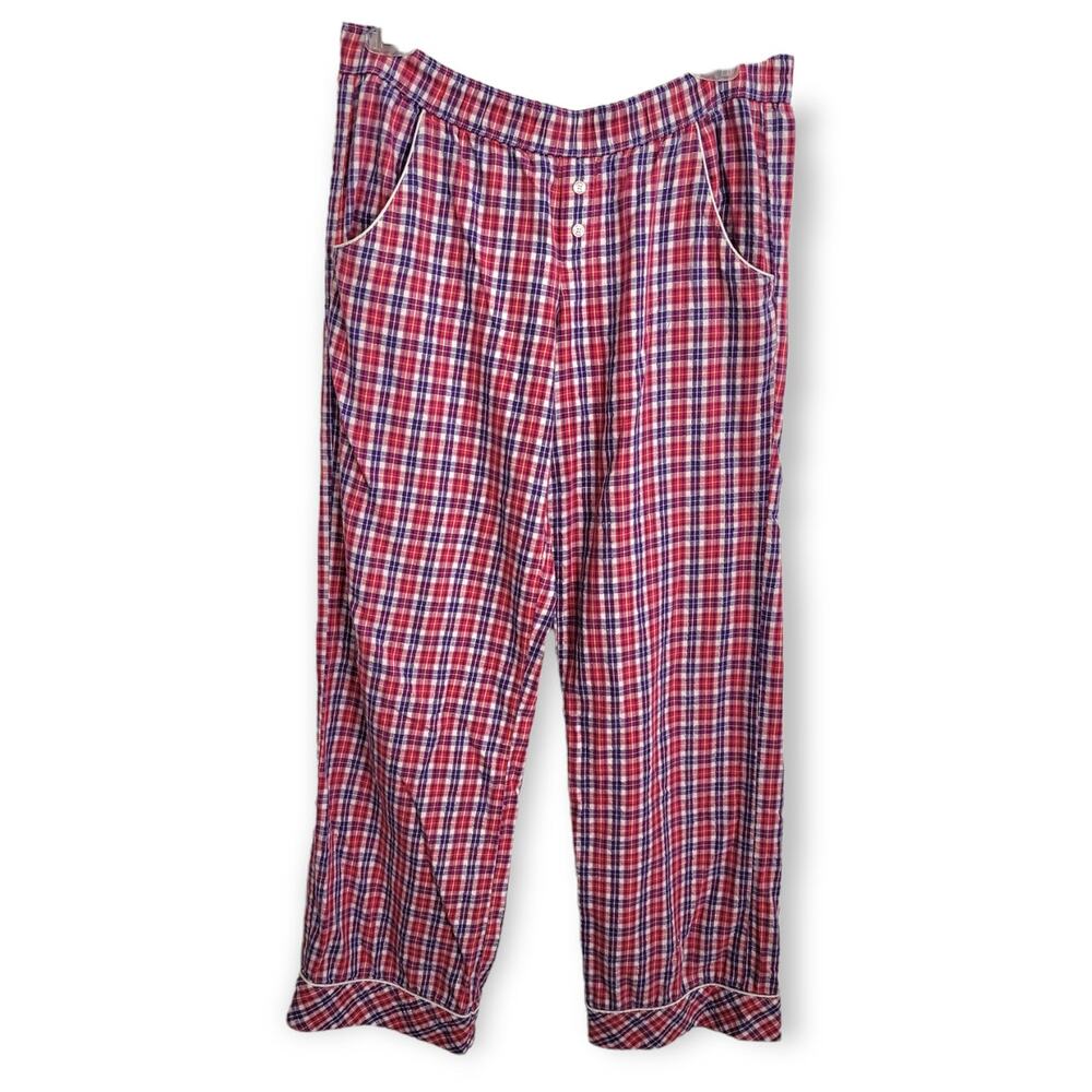 Victoria's Secret Soft & Comfy Pink Red Plaid Pajama Pants Size XS